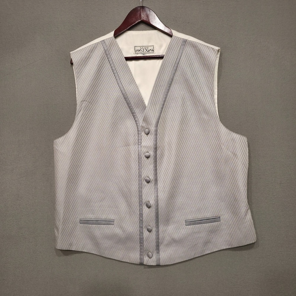After Six Men's Gray Tuxedo‎ Vest Size XL